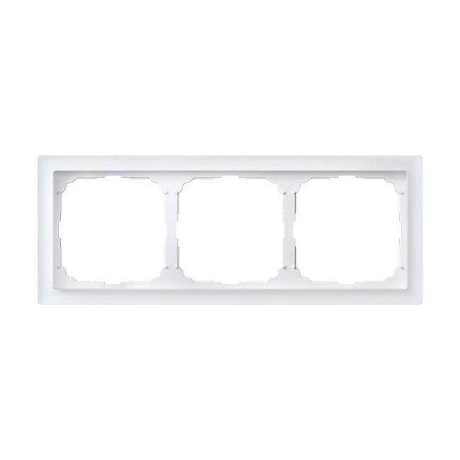 ARTGALLERY PURE 3-постовая РАМКА, МАТОВОЕ ОРГАНИЧЕСКОЕ СТЕКЛО БЕЛЫЙ, Systeme Electric, GAL330103