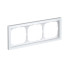 ARTGALLERY PURE 3-постовая РАМКА, МАТОВОЕ ОРГАНИЧЕСКОЕ СТЕКЛО БЕЛЫЙ, Systeme Electric, GAL330103