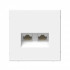 ARTGALLERY РОЗЕТКА двойная компьютерная RJ45+RJ45, категория 5е, механизм, ЛОТОС, GAL001385