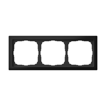 ARTGALLERY PURE 3-постовая РАМКА, МАТОВОЕ ОРГАНИЧЕСКОЕ СТЕКЛО ЧЕРНЫЙ, Systeme Electric, GAL331003