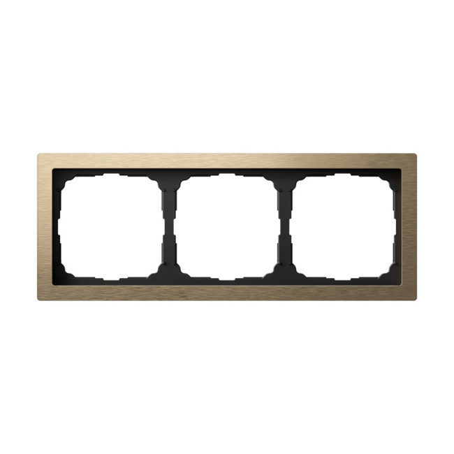 ARTGALLERY PURE 3-постовая РАМКА, МЕТАЛЛ ЛАТУНЬ, Systeme Electric, GAL312203