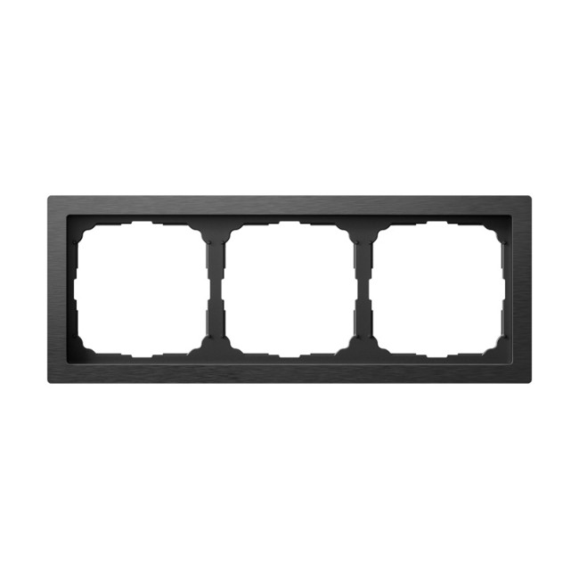 ARTGALLERY PURE 3-постовая РАМКА, МЕТАЛЛ ОНИКС, Systeme Electric, GAL312303