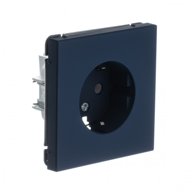 РОЗЕТКА с заземлением, 16 А , Art Gallery, цвет Аквамарин, GAL001143