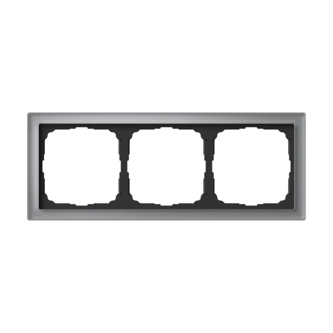 ARTGALLERY PURE 3-постовая РАМКА, ОРГАНИЧЕСКОЕ СТЕКЛО АЛЮМИНИЙ, Systeme Electric, GAL320303