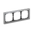 ARTGALLERY PURE 3-постовая РАМКА, ОРГАНИЧЕСКОЕ СТЕКЛО АЛЮМИНИЙ, Systeme Electric, GAL320303