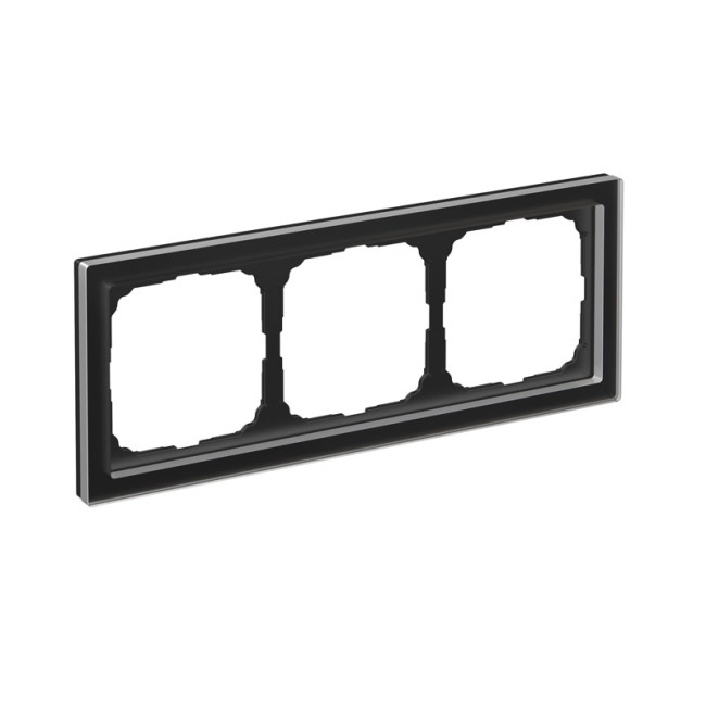 ARTGALLERY PURE 3-постовая РАМКА, ОРГАНИЧЕСКОЕ СТЕКЛО ЧЕРНЫЙ, Systeme Electric, GAL321003