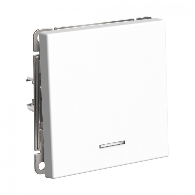 ARTGALLERY 1-клавишный ВЫКЛЮЧАТЕЛЬ с самовозвратом с подсветкой, 10А, механизм, ЛОТОС, GAL001316