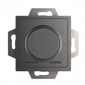 Терморегулятор теплого пола с датчиком, 10A, механизм, СТАЛЬ