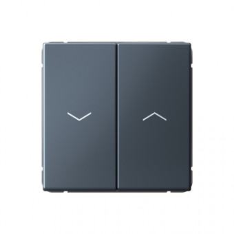 2-клавишный ВЫКЛЮЧАТЕЛЬ ЖАЛЮЗИ, 10 А , Art Gallery, цвет Грифель, GAL000719