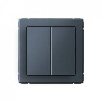 2-клавишный ПЕРЕКЛЮЧАТЕЛЬ, перекрестный, 2 x сх. 7, 10АХ, AG цвет Грифель