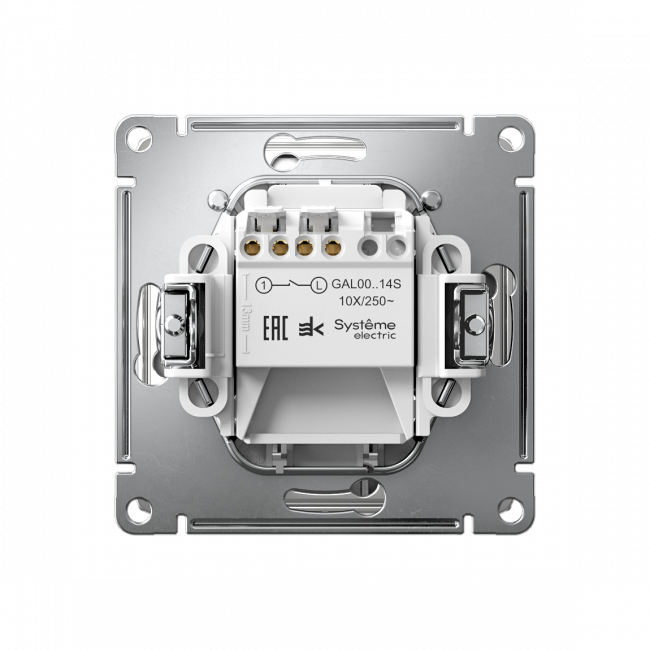 ARTGALLERY ВЫКЛЮЧАТЕЛЬ карточный 10А, без задержки времени, быстр.клемм., СТАЛЬ, GAL000914S