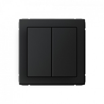 2-клавишный ПЕРЕКЛЮЧАТЕЛЬ, перекрестный, 2 x сх. 7, 10АХ, AG цвет Карбон