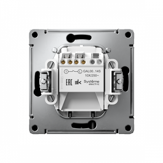 ARTGALLERY ВЫКЛЮЧАТЕЛЬ карточный 10А, без задержки времени, быстр.клемм., КАРБОН, GAL001014S