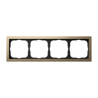 ARTGALLERY PURE 4-постовая РАМКА, МЕТАЛЛ ЛАТУНЬ, Systeme Electric, GAL312204