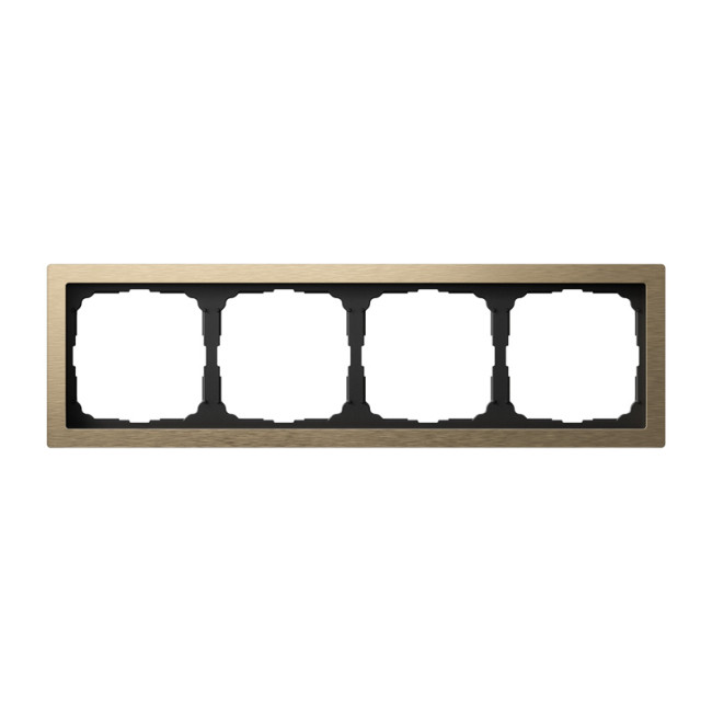 ARTGALLERY PURE 4-постовая РАМКА, МЕТАЛЛ ЛАТУНЬ, Systeme Electric, GAL312204