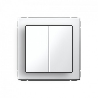 2-клавишный ПЕРЕКЛЮЧАТЕЛЬ, перекрестный, 2 x сх. 7, 10АХ, AG цвет Лотос