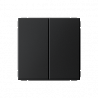 ARTGALLERY 2-клавишный ВЫКЛЮЧАТЕЛЬ, 10АХ, механизм, быстрозажим. клем., КАРБОН, GAL001051S