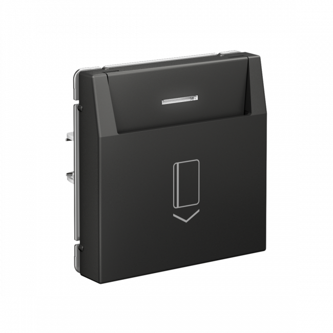 ARTGALLERY ВЫКЛЮЧАТЕЛЬ карточный 10А, без задержки времени, быстр.клемм., БАЗАЛЬТ, GAL001414S