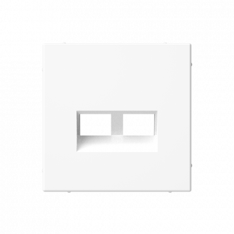 ARTGALLERY НАКЛАДКА двойная для информационных функций типа Keystone, БЕЛЫЙ, GAL000190