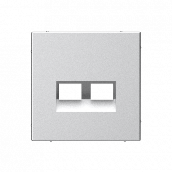 ARTGALLERY НАКЛАДКА двойная для информационных функций типа Keystone, АЛЮМИНИЙ, GAL000390