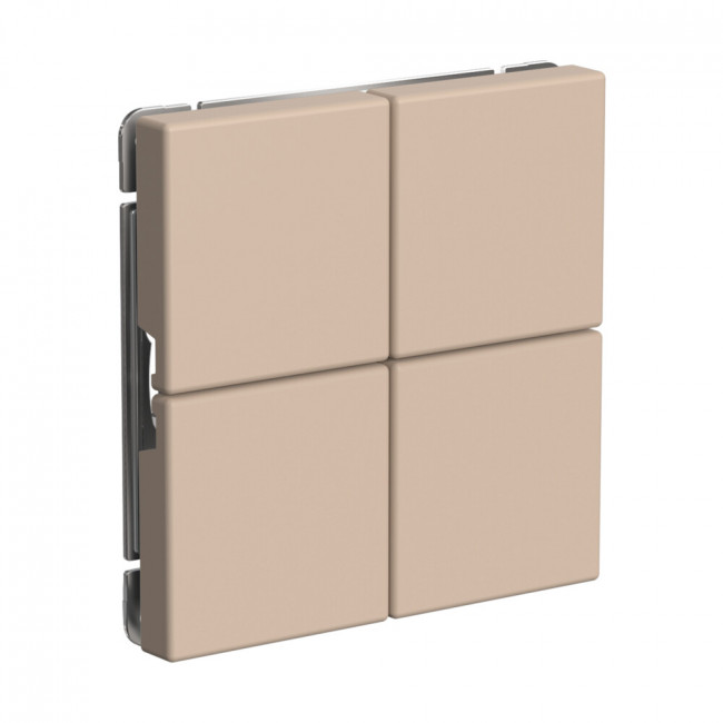 ARTGALLERY 4-клавишный ВЫКЛЮЧАТЕЛЬ СЦЕНАРНЫЙ, сх. 1,  ПЕСОЧНЫЙ, GAL001274