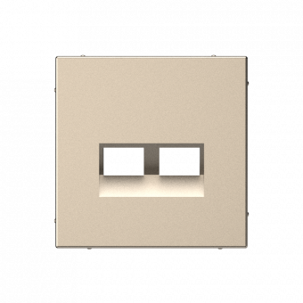 ARTGALLERY НАКЛАДКА двойная для информационных функций типа Keystone, ШАМПАНЬ, GAL000590