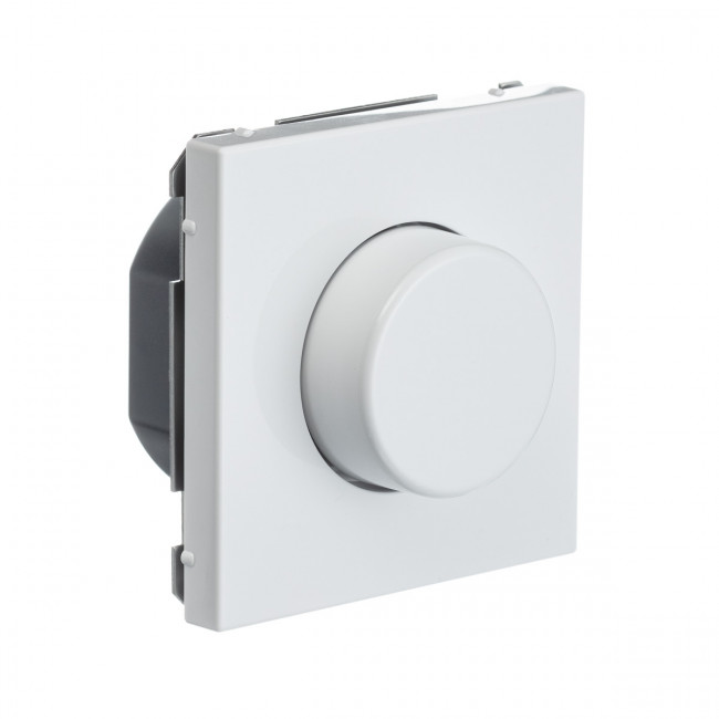 СВЕТОРЕГУЛЯТОР (диммер) поворотно-нажим., LED, RC, 400 Вт , Art Gallery, цвет  белый, GAL000123