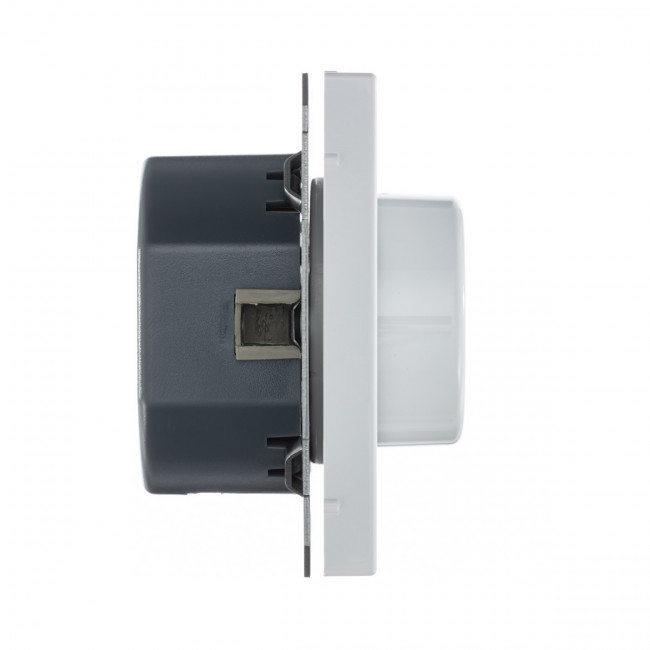 СВЕТОРЕГУЛЯТОР (диммер) поворотно-нажим., LED, RC, 400 Вт , Art Gallery, цвет  белый, GAL000123