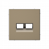 ARTGALLERY НАКЛАДКА двойная для информационных функций типа Keystone, МОККО, GAL000690