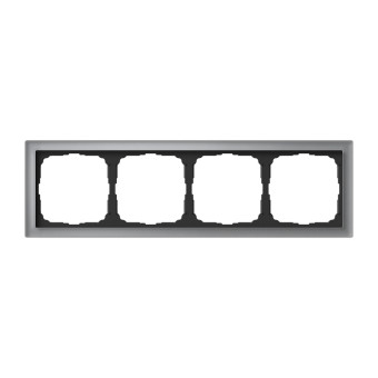 ARTGALLERY PURE 4-постовая РАМКА, ОРГАНИЧЕСКОЕ СТЕКЛО АЛЮМИНИЙ, Systeme Electric, GAL320304