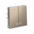 ARTGALLERY 2-клавишный ВЫКЛЮЧАТЕЛЬ с подсветкой, сх.5а, 10АХ, механизм, быстрозажим. клем., ШАМПАНЬ, GAL000553S
