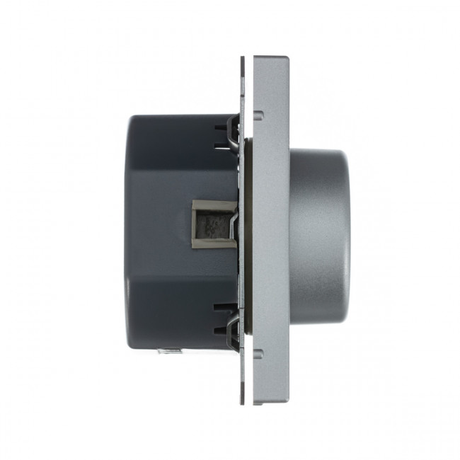 СВЕТОРЕГУЛЯТОР (диммер) поворотно-нажим., LED, RC, 400 Вт , Art Gallery, цвет Алюминий, GAL000323