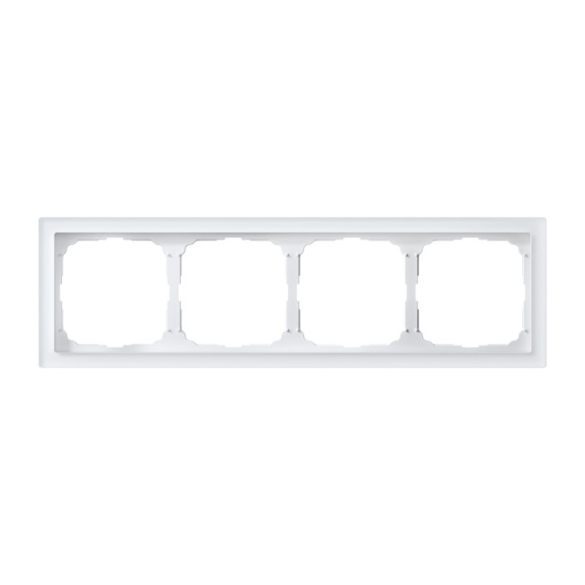 ARTGALLERY PURE 4-постовая РАМКА, ОРГАНИЧЕСКОЕ СТЕКЛО БЕЛЫЙ, Systeme Electric, GAL320104