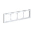 ARTGALLERY PURE 4-постовая РАМКА, ОРГАНИЧЕСКОЕ СТЕКЛО БЕЛЫЙ, Systeme Electric, GAL320104