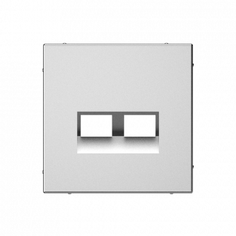 ARTGALLERY НАКЛАДКА двойная для информационных функций типа Keystone, СТАЛЬ, GAL000990