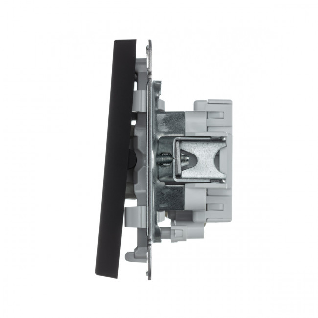 2-клавишный ВЫКЛЮЧАТЕЛЬ с подсветкой, сх. 5а, 10АХ , Art Gallery, цвет Карбон, GAL001053