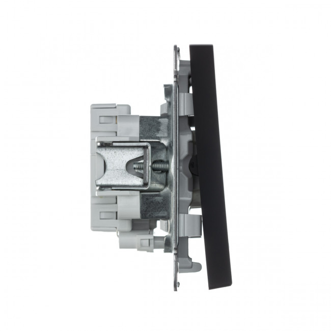 2-клавишный ВЫКЛЮЧАТЕЛЬ с подсветкой, сх. 5а, 10АХ , Art Gallery, цвет Карбон, GAL001053