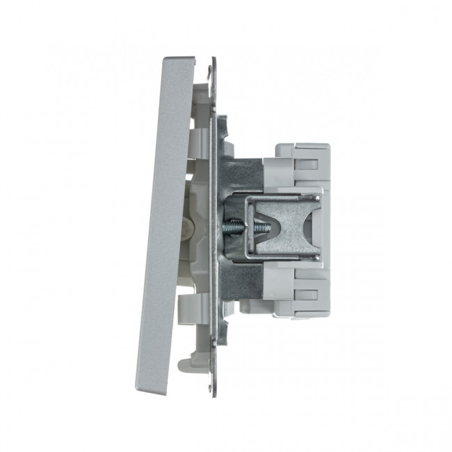 Перекрестный ПЕРЕКЛЮЧАТЕЛЬ, сх. 7, 10АХ , Art Gallery, цвет Алюминий, GAL000371