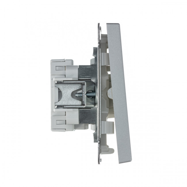 Перекрестный ПЕРЕКЛЮЧАТЕЛЬ, сх. 7, 10АХ , Art Gallery, цвет Алюминий, GAL000371