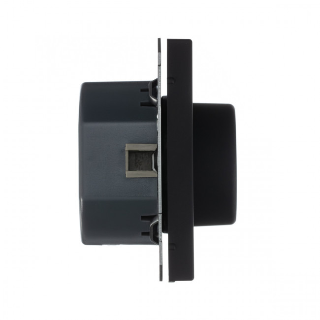 СВЕТОРЕГУЛЯТОР (диммер) поворотно-нажим., LED, RC, 400 Вт , Art Gallery, цвет Базальт, GAL001423