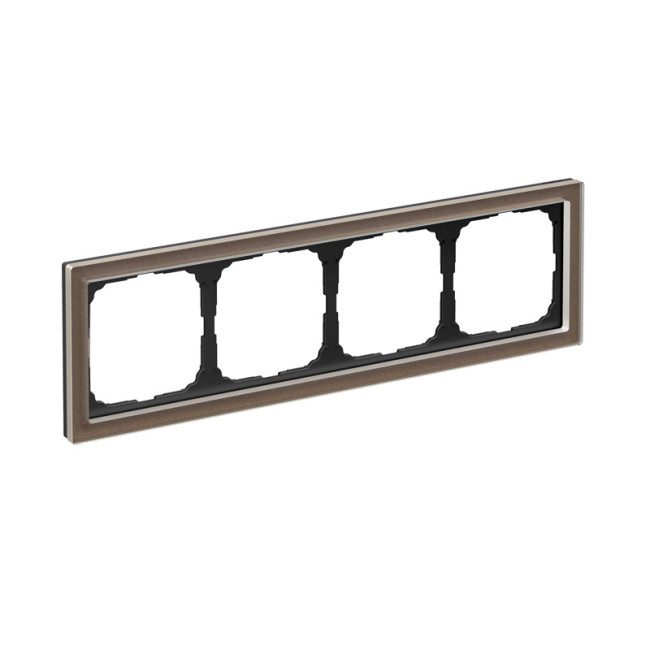 ARTGALLERY PURE 4-постовая РАМКА, ОРГАНИЧЕСКОЕ СТЕКЛО МОККО, Systeme Electric, GAL320604