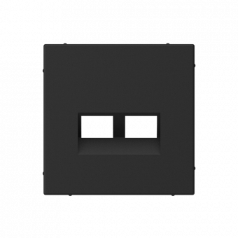 ARTGALLERY НАКЛАДКА двойная для информационных функций типа Keystone, КАРБОН, GAL001090