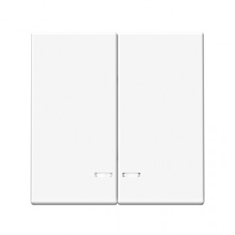 2-клавишный ВЫКЛЮЧАТЕЛЬ с подсветкой, сх. 5а, 10АХ , Art Gallery, цвет Лотос, GAL001353