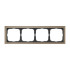 ARTGALLERY PURE 4-постовая РАМКА, ОРГАНИЧЕСКОЕ СТЕКЛО ШАМПАНЬ, Systeme Electric, GAL320504