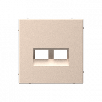 ARTGALLERY НАКЛАДКА двойная для информационных функций типа Keystone, ПЕСОЧНЫЙ, GAL001290