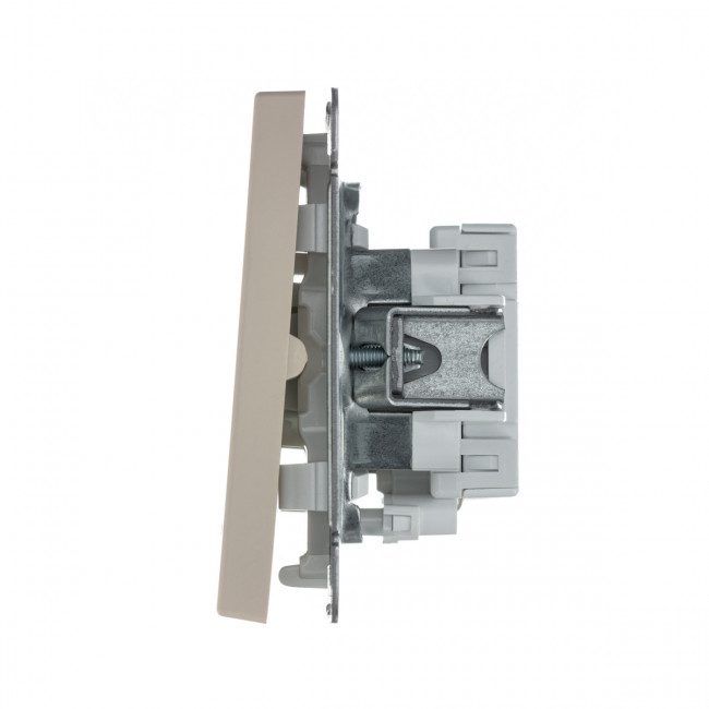 2-клавишный ВЫКЛЮЧАТЕЛЬ с подсветкой, сх. 5а, 10АХ , Art Gallery, цвет Песочный, GAL001253