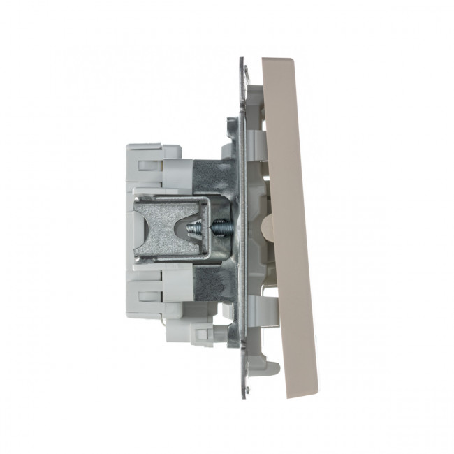 2-клавишный ВЫКЛЮЧАТЕЛЬ с подсветкой, сх. 5а, 10АХ , Art Gallery, цвет Песочный, GAL001253